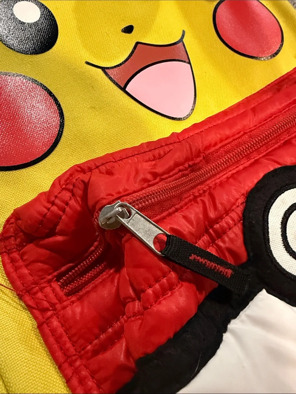 Pikachu Yellow Kids Backpack with Poké Ball Front Pocket